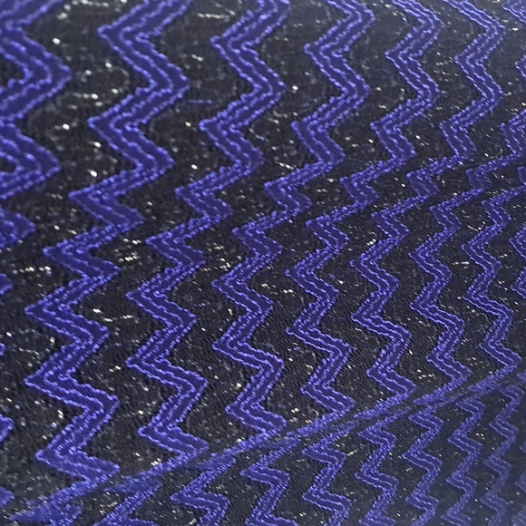 Connected Apparel Chevron Lace Overlay Silver Glitter Formal Dress. Size 14 - Picture 5 of 8